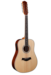 सॉलिड स्प्रूस 12 स्ट्रिंग्स ध्वनिक गिटार (AFM16CE‐12)