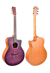 41 इंच अधिक रंग कटअवे सॉलिड स्प्रू टॉप ध्वनिक गिटार (AFM17DTC-GA)